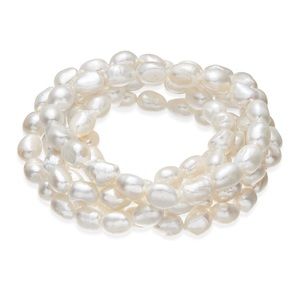 Cultured Freshwater Baroque Pearl bracelet set